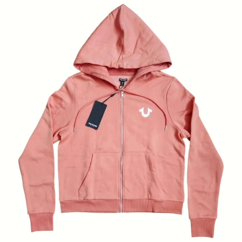 True Religion Foil Buddha Back Logo Hoodie NWT